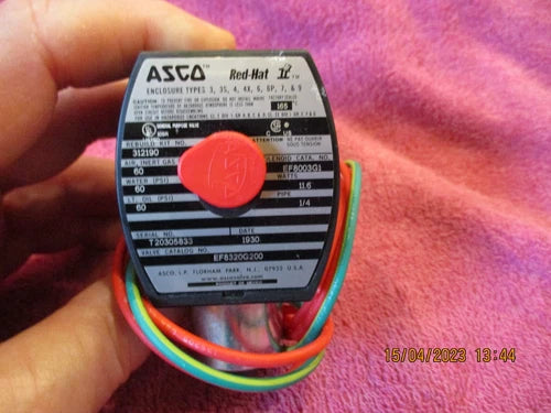 ASCO ASCO EFHB8320G200 Solenoid Valve - 3-Way, 1/4 inch, General Service