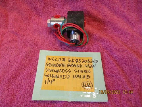 ASCO ASCO EFHB8320G200 Solenoid Valve - 3-Way, 1/4 inch, General Service