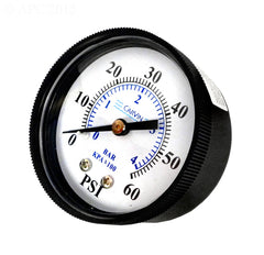 CARVIN POOL EQUIPMENT Carvin Pool Equipment 91934182R Back Mount Pressure Gauge