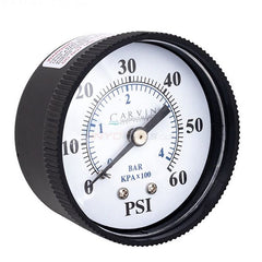 CARVIN POOL EQUIPMENT Carvin Pool Equipment 91934182R Back Mount Pressure Gauge