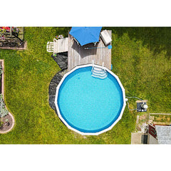 GLI POOL PRODUCTS GLI POOL PRODUCTS 05-0015RD-CON-UB-52 15 ft Round Above Ground Pool Liner