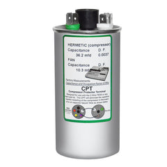 GLOBAL GLOBAL USA2227B Dual Run Capacitor 35/10 MFD 370 & 440 VAC