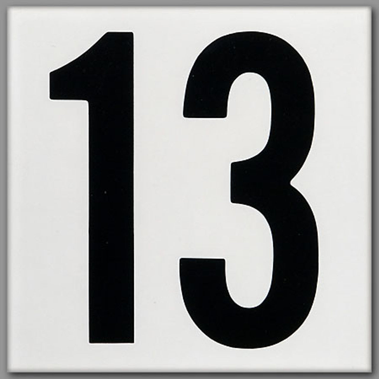 INLAYS INLAYS C611095 Smooth Ceramic Number Tile 6-inch