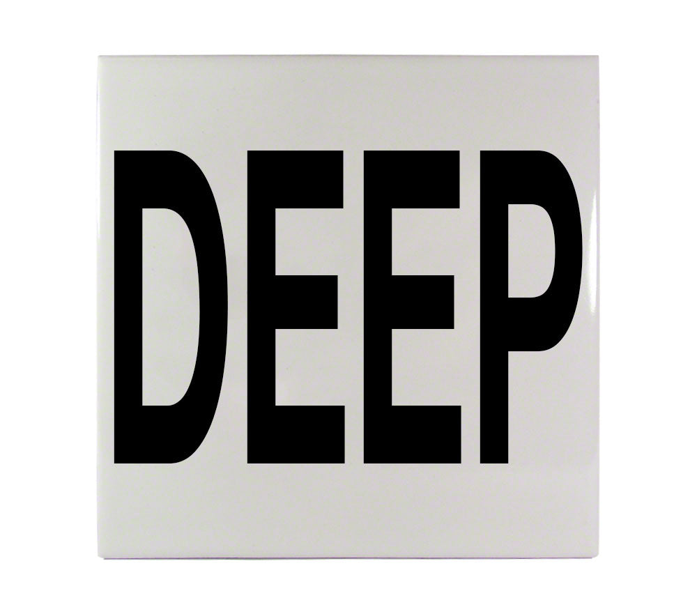 INLAYS Inlays C611711 Ceramic Depth Marker Tile, 6x6 inch