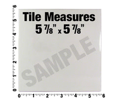 INLAYS Inlays C611711 Ceramic Depth Marker Tile, 6x6 inch