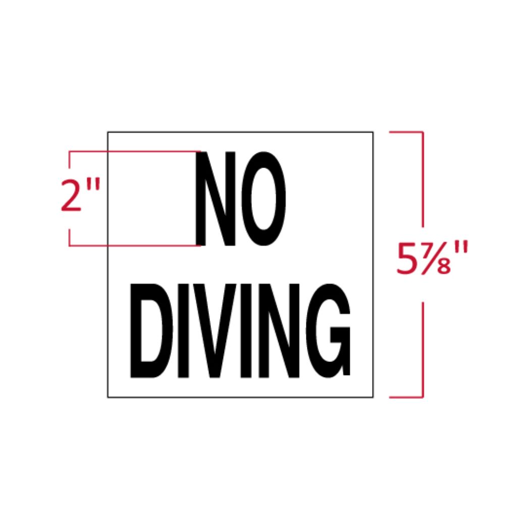 INLAYS INLAYS C621534 6-Inch Non-Skid Ceramic Foot Letters Tile