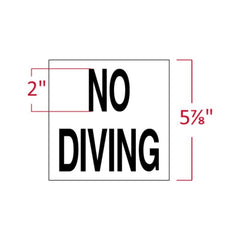 INLAYS INLAYS C621534 6-Inch Non-Skid Ceramic Foot Letters Tile