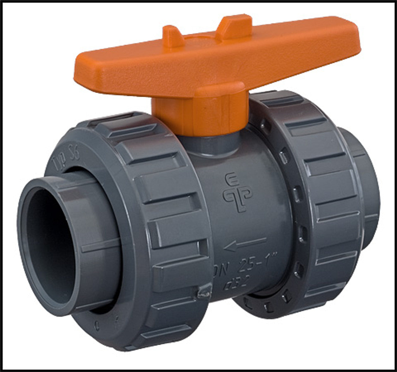 PRAHER PRAHER BV6-1001PES 1-Inch PVC True Union Ball Valve