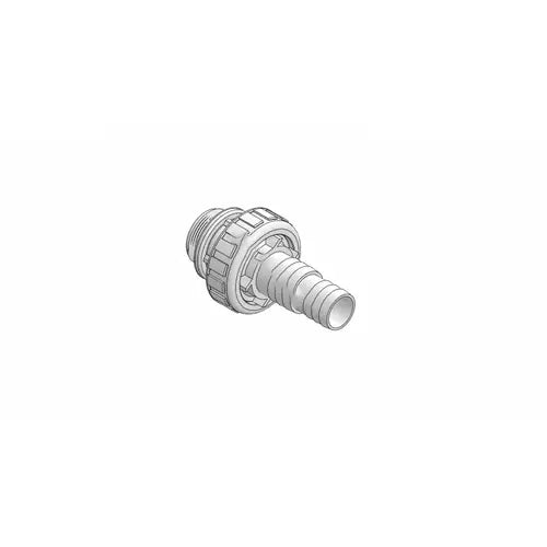 PRAHER PRAHER 150-904 - 1.5 Inch MIP x Dual Hose Barb Union with O-Ring