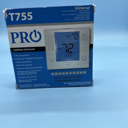 PRO1 IAQ PRO1 IAQ PRO1-T755 Programmable Thermostat