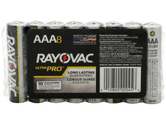 RAYOVAC RAYOVAC ALAAA-8J(AL-AAA) Ultra Pro AAA Alkaline Batteries - 8 Pack