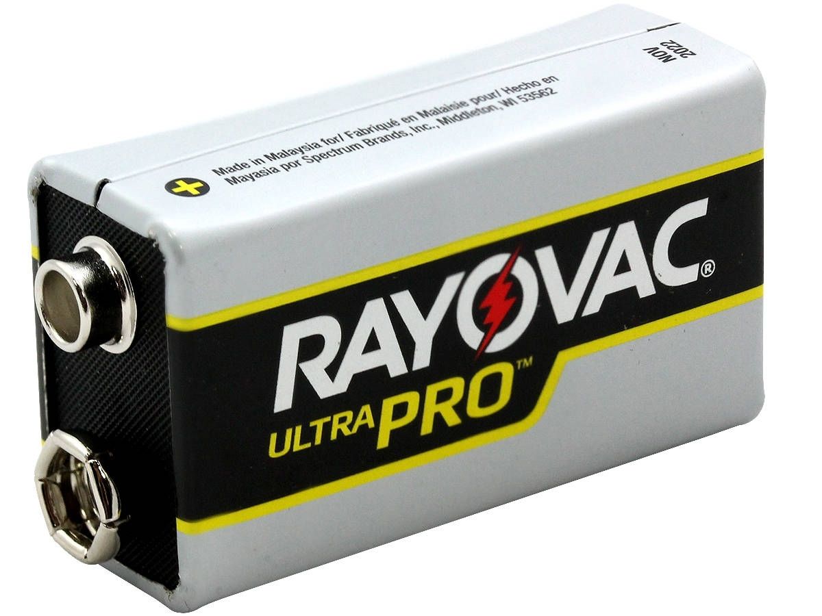 RAYOVAC RAYOVAC AL9V-6J(AL-9V) Ultra Pro 9V Alkaline Battery - 6 Pack