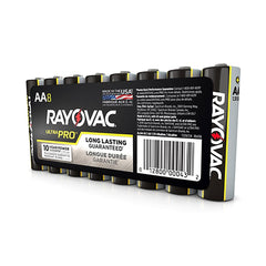 RAYOVAC RAYOVAC ALAA-8J(AL-AA) Ultra Pro AA Alkaline Batteries, 8-Pack