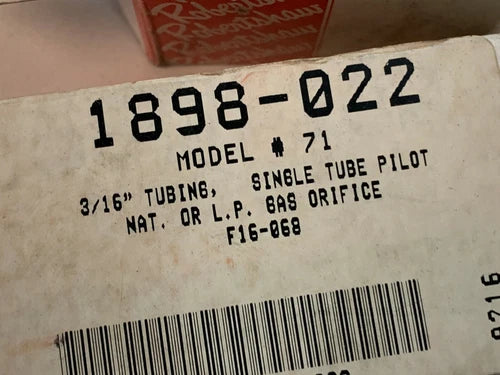 ROBERTSHAW Robertshaw 1898-022 Pilot Assembly