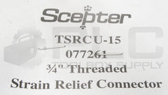 SCEPTER Scepter 077261(TSRCU-15) Scepter 3/4 PVC Strain Relief Connector