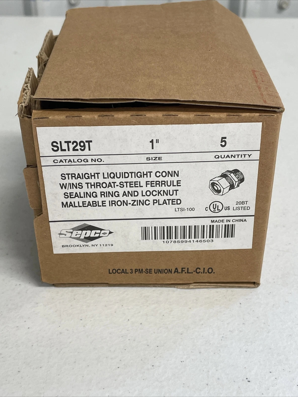 SEPCO Sepco SLT29T 1-Inch Straight Liquidtight Connector