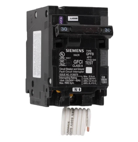 SIEMENS SIEMENS Q230GF 30 Amp 2-Pole GFCI Circuit Breaker