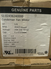 SOURCE 1 Source 1 S1-02436240000 Condenser Fan Motor - 1/4 HP