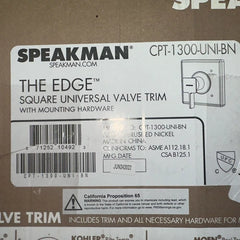 SPEAKMAN Speakman CPT-1300-UNI Kubos Shower Valve Trim - Brushed Nickel