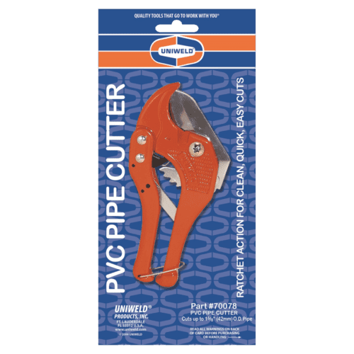 UNIWELD Uniweld UNI-70078 PVC Ratchet Pipe Cutter - 1-5/8 in. OD Capacity