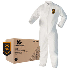 KIMBERLY-CLARK Kimberly-Clark 44303 KleenGuard A40 Coverall Large (25/Case) KIM-44303