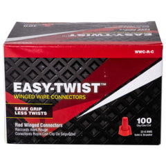 NSI INDUSTRIES NSI WWC-R-C Easy-Twist Winged Twist-On Wire Connector 18-8 AWG Carton Of 100
