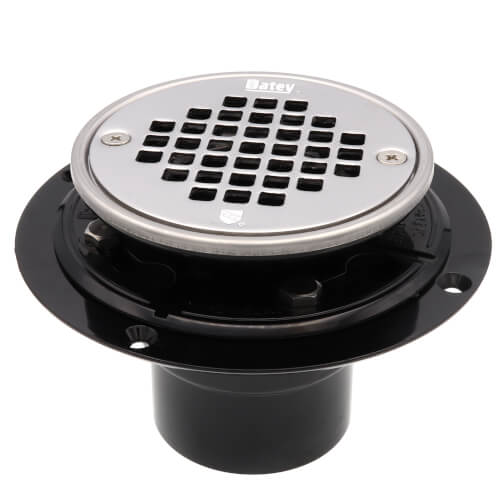 OATEY Oatey 42272 2 or 3 ABS Round Low Profile Drain Stainless Steel Screw-In Strainer with Ring and Plug