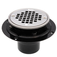 OATEY Oatey 42272 2 or 3 ABS Round Low Profile Drain Stainless Steel Screw-In Strainer with Ring and Plug