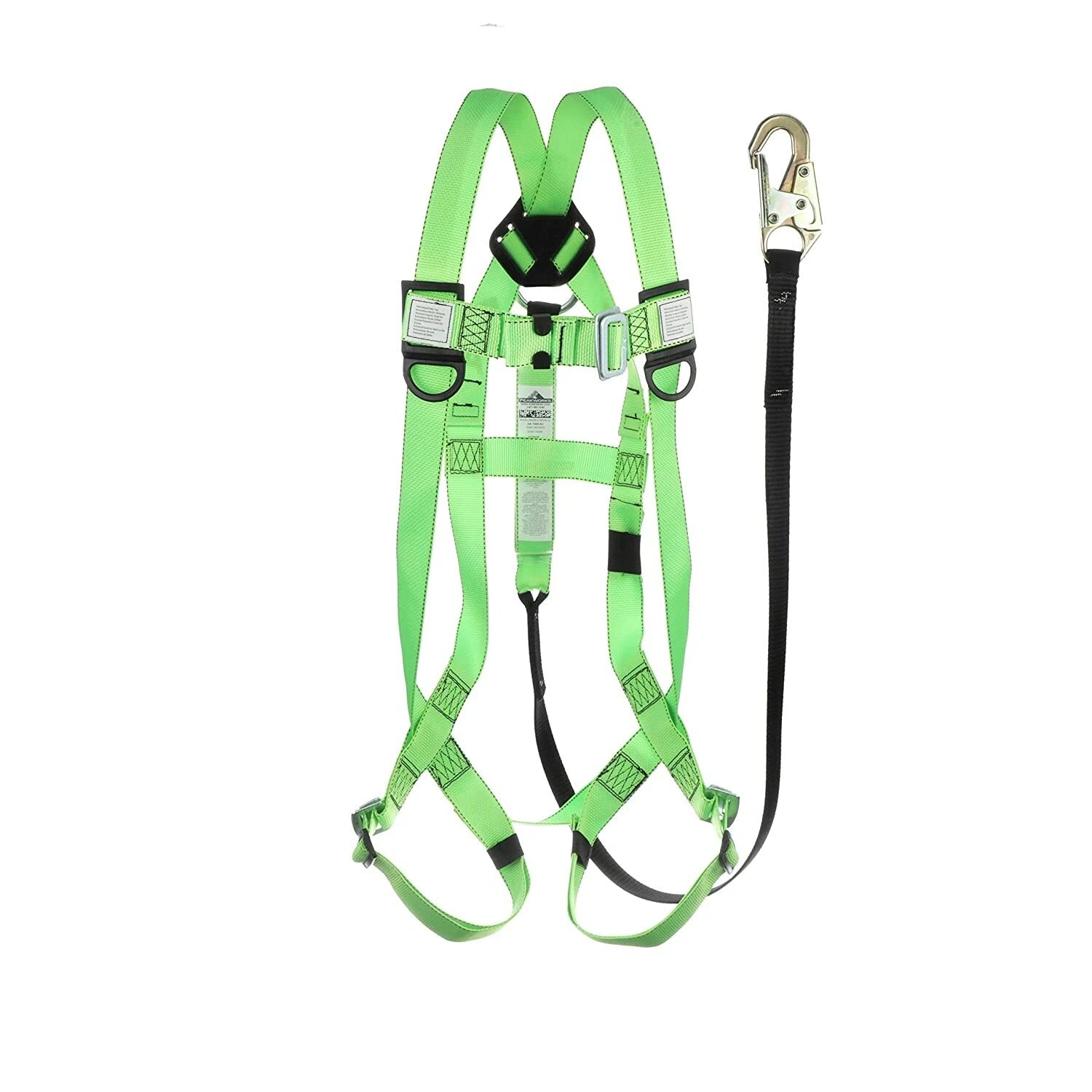 PEAKWORKS PEAKWORKS V8252366 Safety Harness Fall Protection Lanyard Kit