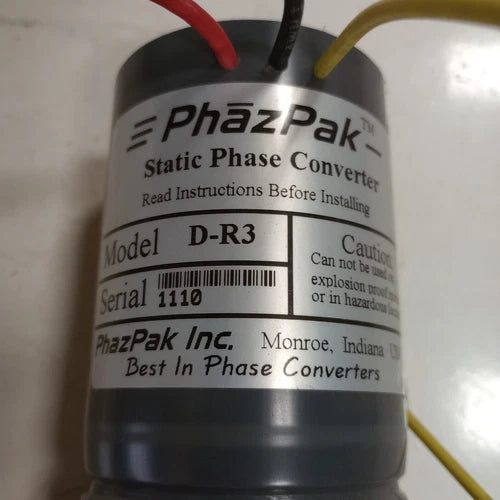 PHAZPAK PHAZPAK MODELD Solid State Static Phase Converter