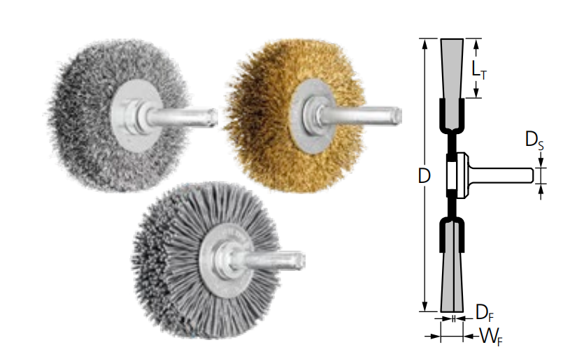 PFERD PFERD 82911 Stem Mounted Wheel Brush