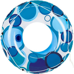 POOLMASTER Poolmaster 87126 Teal Blue Circles Tube Pool Float - 48 Inch
