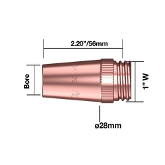 TWECO TWECO 25CT50 MIG Nozzle 1/2 inch