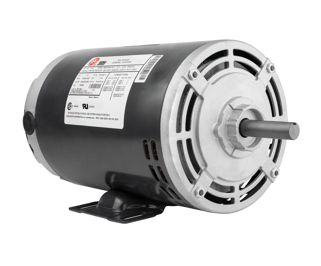 US MOTORS US Motors 1419 Condenser Fan Motor 1.5 HP 3-Phase Replacement MPN 1419