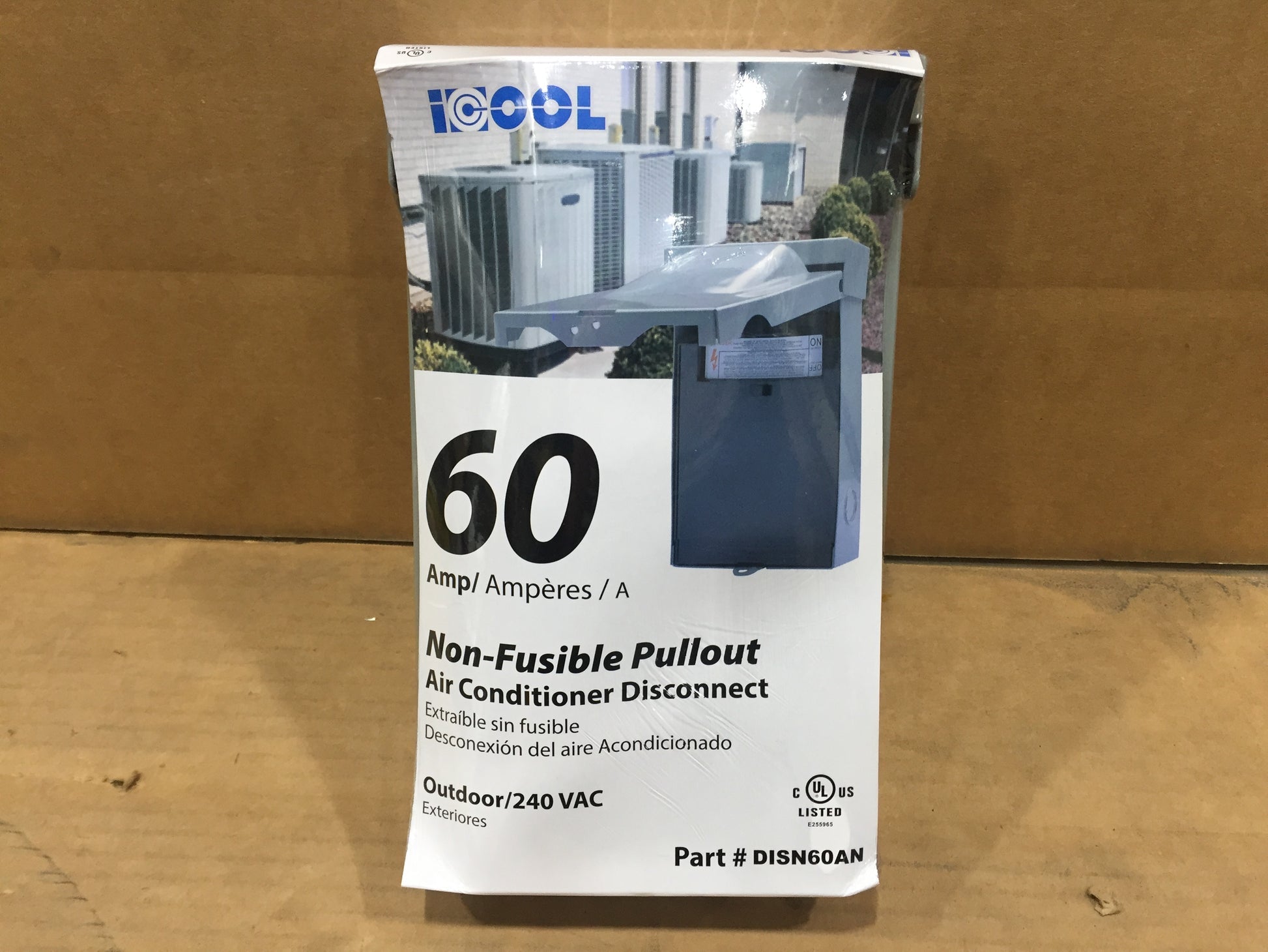 ICOOL USA ICOOL USA DISN60AN 60 Amp 240 Volt Non-Fused Disconnect