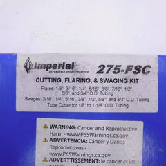 IMPERIAL STRIDE TOOL IMPERIAL STRIDE TOOL 275-FSC Swaging & Cutting Kit
