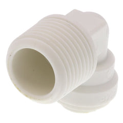JOHN GUEST John Guest PP480823W 1/4-in OD x 3/8-in NPTF Push-to-Connect Male Fixed Elbow Fitting (10-Pack)