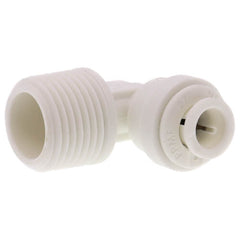 JOHN GUEST John Guest PP480823W 1/4-in OD x 3/8-in NPTF Push-to-Connect Male Fixed Elbow Fitting (10-Pack)