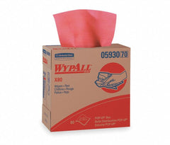 KIMBERLY-CLARK KIMBERLY-CLARK 5930 WypAll Power Clean X80 Cloths 16.8 in Red