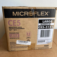 MICROFLEX MICROFLEX CE5-512-L Latex Cleanroom Gloves