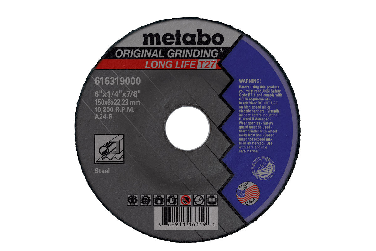 METABO Metabo 616782000 Grinding Wheel 7 inches 1/4 inches 7/8 inches A24R