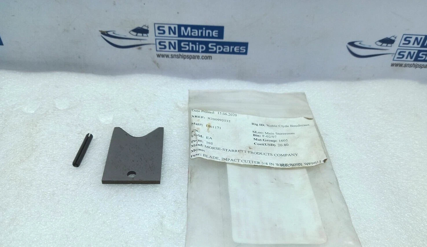 MORSE STARRETT Morse Starrett 105 Cutter Blade with Pin