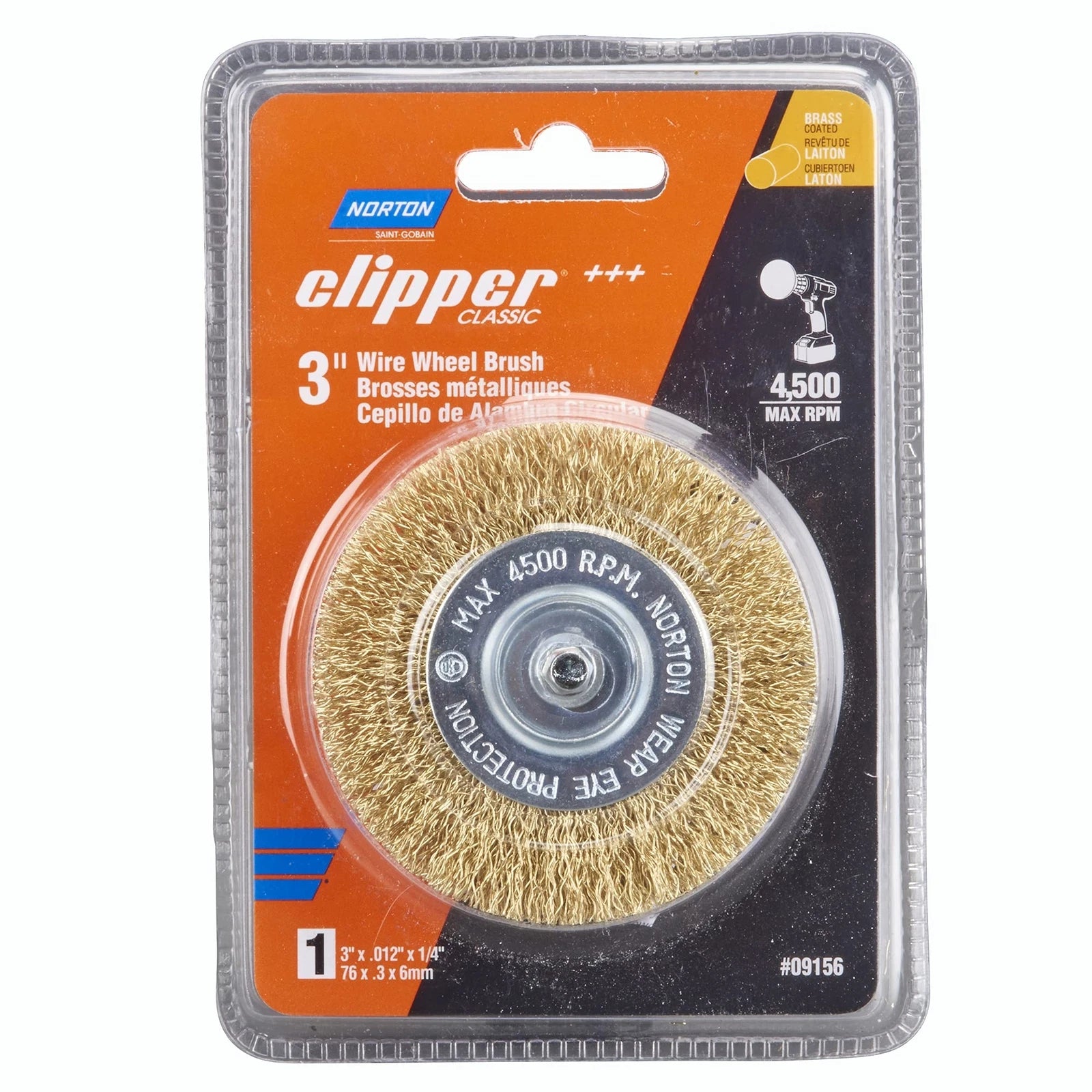 NORTON Norton 70184609156 3-in Coarse Crimped Wire Wheel