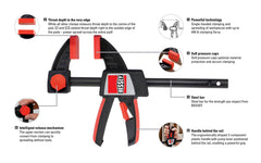 BESSEY BESSEY EZS90-8 One-Handed Clamp