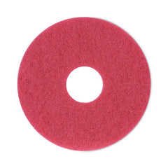 BOARDWALK BOARDWALK BWK4014RED Red Buffing Floor Pads, 14-inch, 5/Case