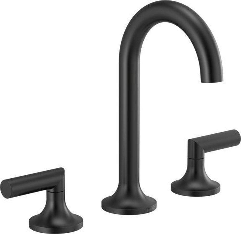 BRIZO Brizo 65375LF-BLLHP Odin Two Handle Widespread Bathroom Sink Faucet in Matte Black