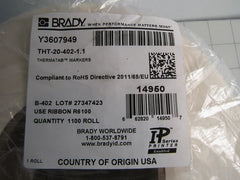 BRADY Brady 14950 Thermal Transfer Adhesive Labels