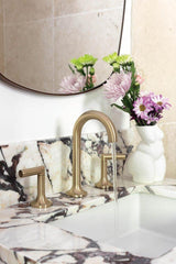 BRIZO Brizo 65375LF-GLLHP Odin Two Handle Widespread Bathroom Sink Faucet in Luxe Gold