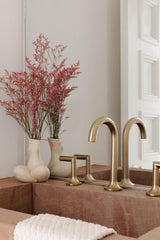 BRIZO Brizo 65375LF-GLLHP Odin Two Handle Widespread Bathroom Sink Faucet in Luxe Gold