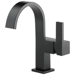 BRIZO Brizo 65080LF-BL-ECO Siderna Single Handle Monoblock Bathroom Sink Faucet in Matte Black